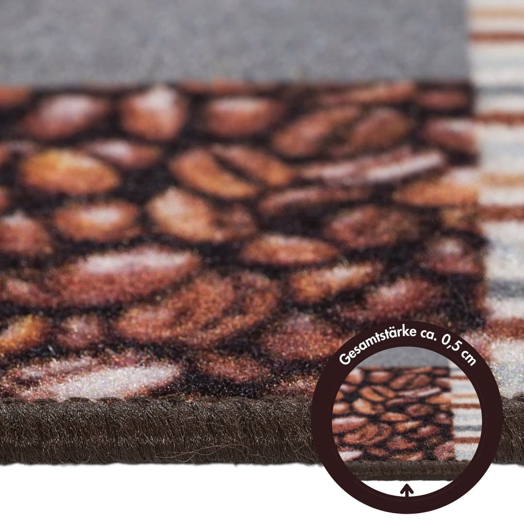 Andiamo Küchenläufer Cafe Creme | Grau