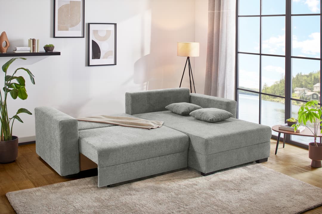 Jockenhöfer Gruppe Ecksofa Elmau XL L-Form | Grau