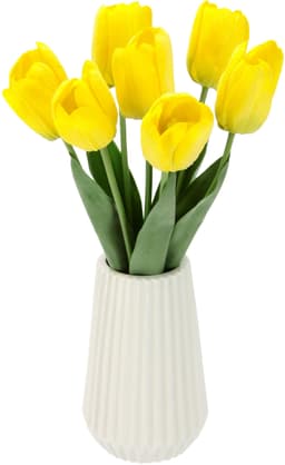 Kunstblume Real-Touch-Tulpen | Gelb