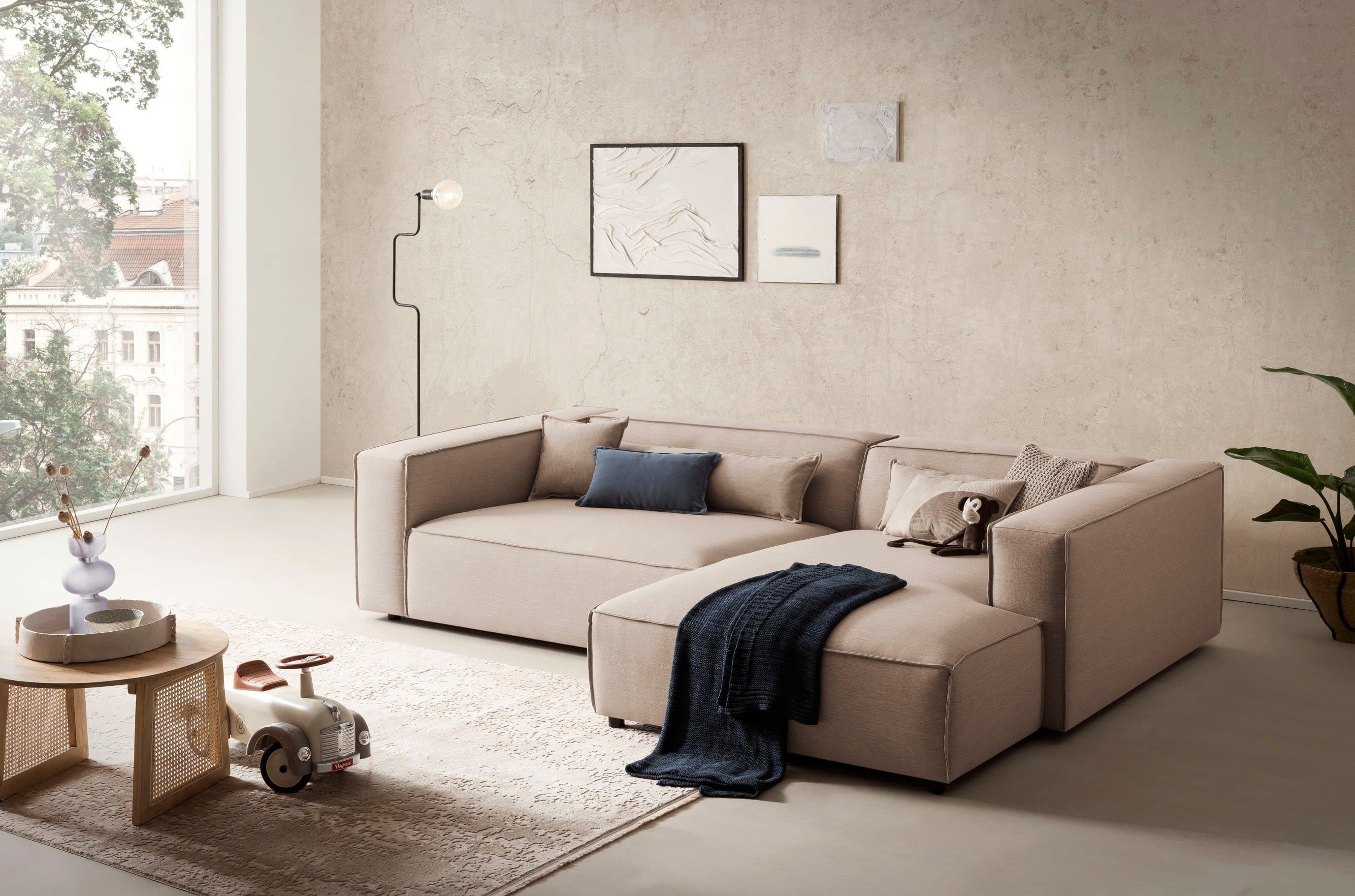 LeGer Home by Lena Gercke Ecksofa PIARA XXL | Beige