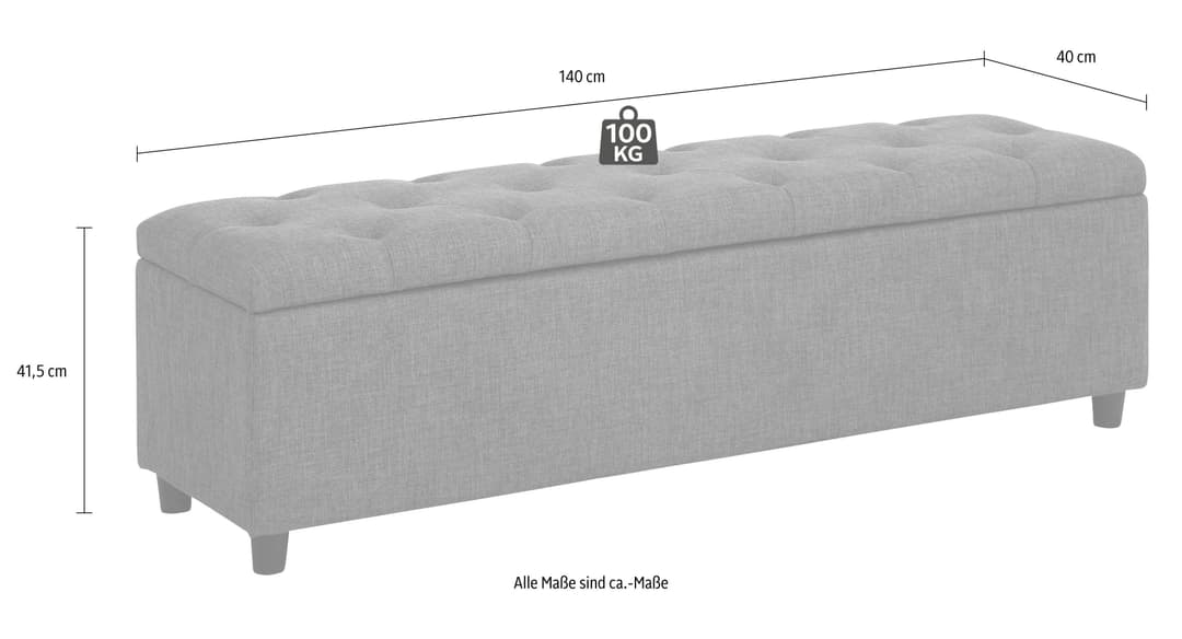 Home affaire Polsterbank Goronna | Beige