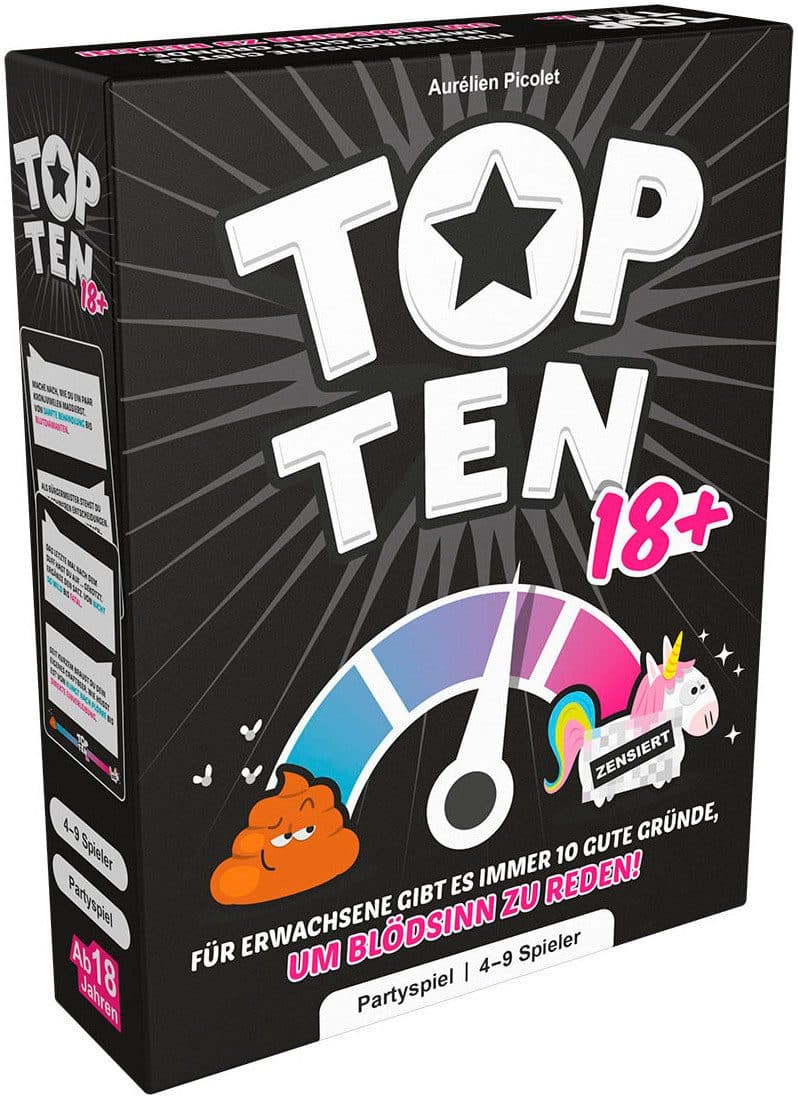 Asmodee Spiel Top Ten 18+ | Mehrfarbig