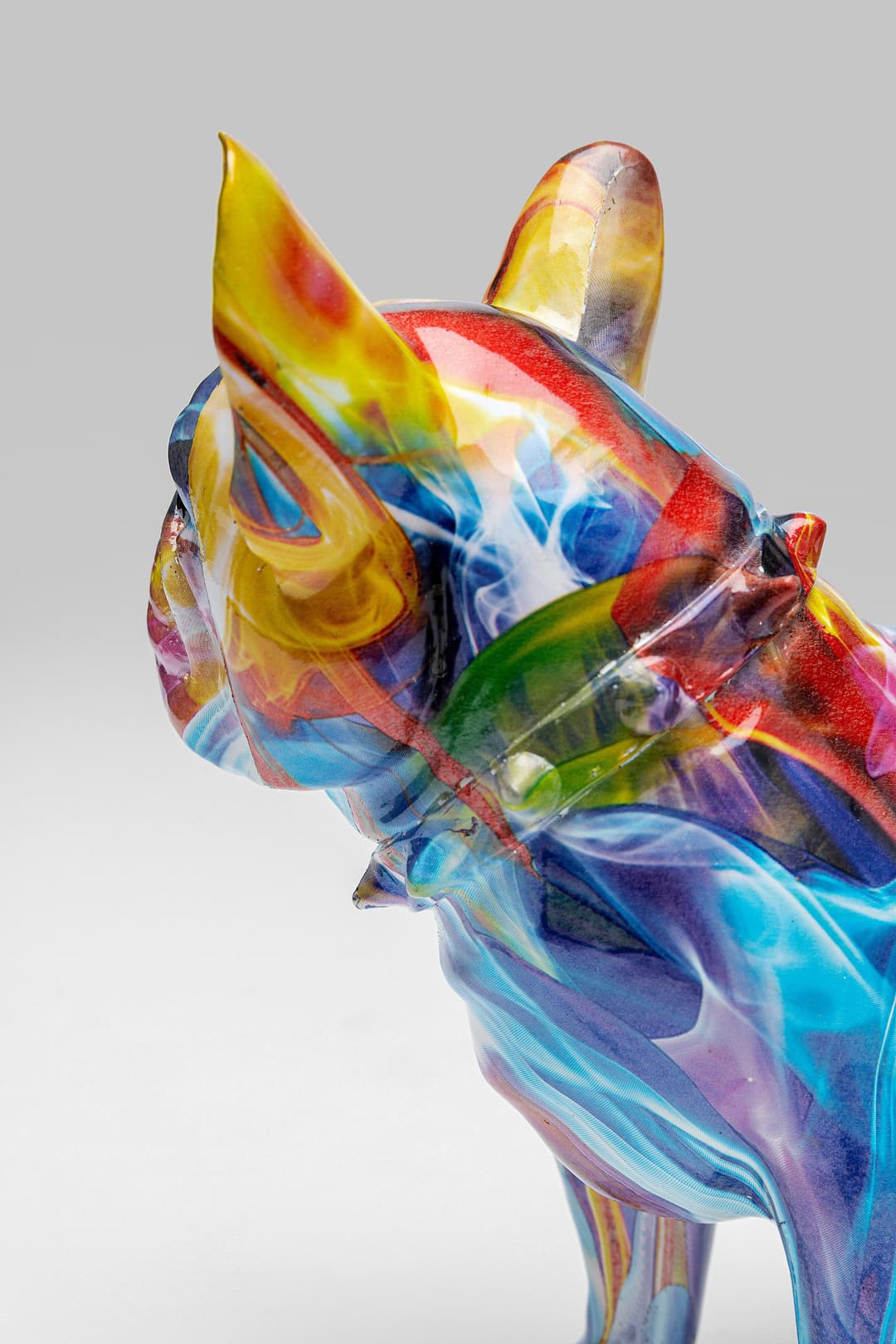 Kare Design Dekofigur Frenchie Bunt 24cm | Mehrfarbig