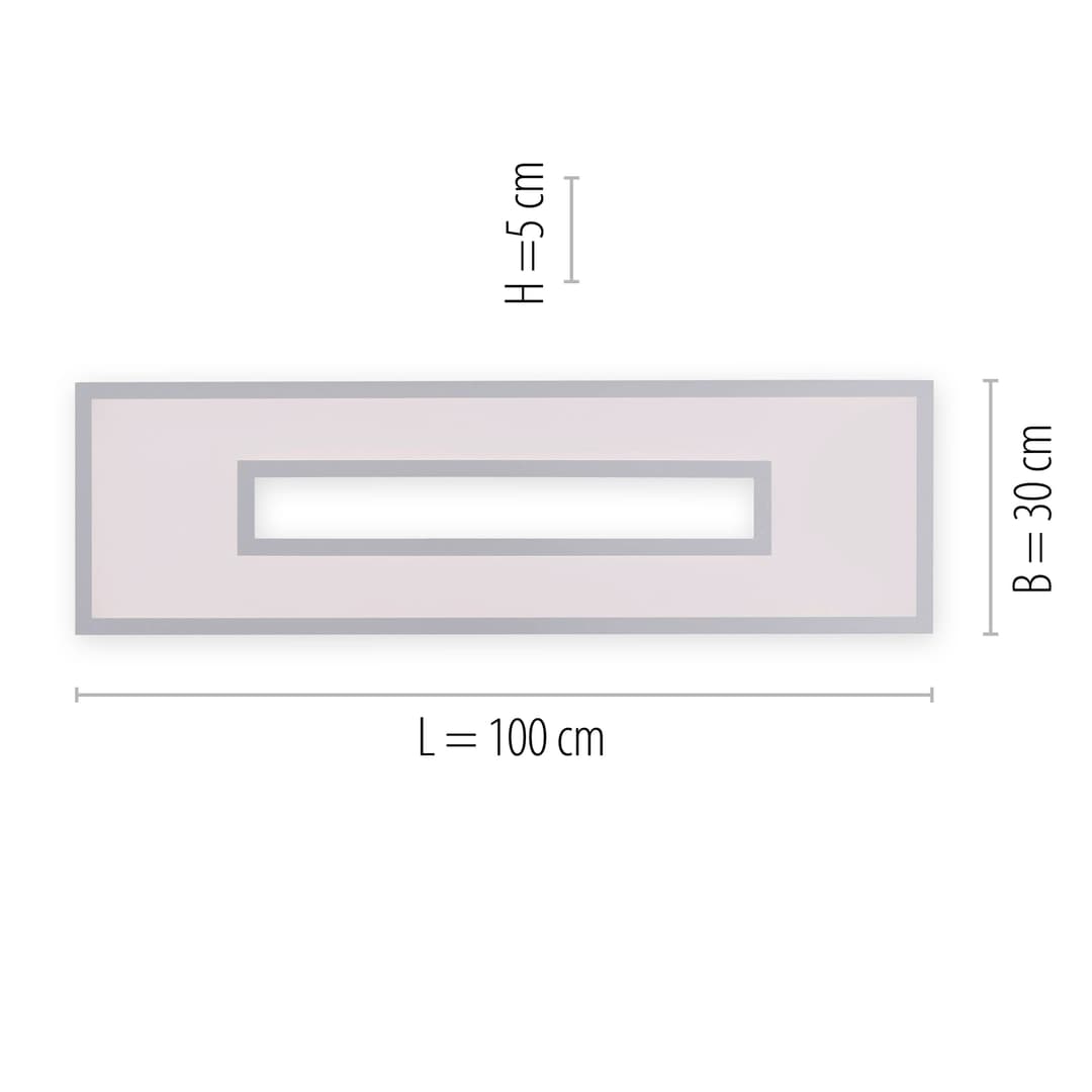 JUST LIGHT LED Deckenleuchte RECESS | Weiß