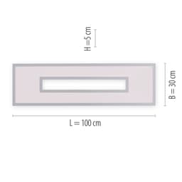 JUST LIGHT LED Deckenleuchte RECESS | Weiß