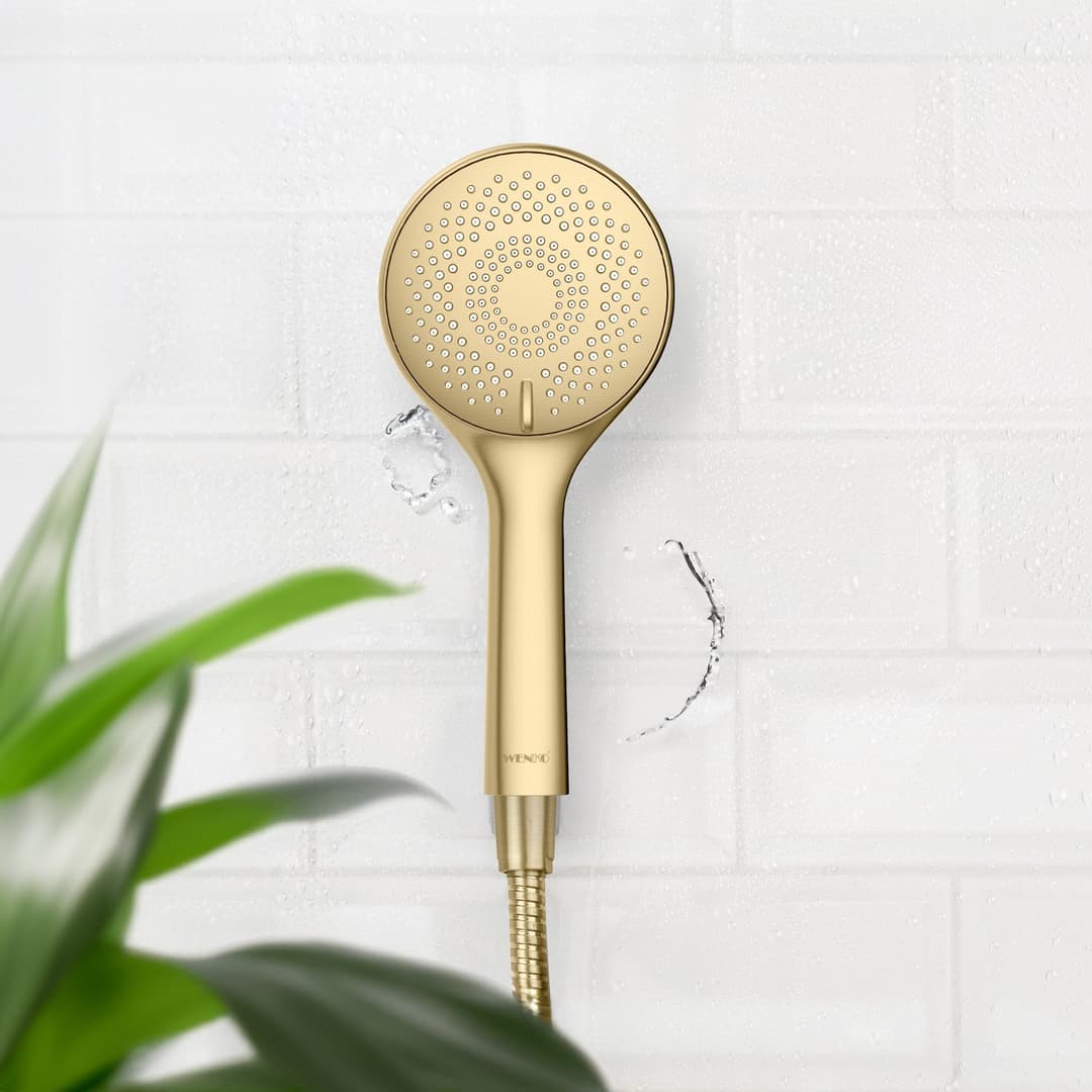 WENKO Handbrause Watersaving | Gold