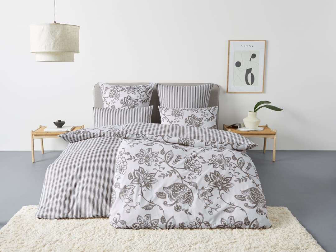 OTTO home Bettwäsche Nordby | Grau