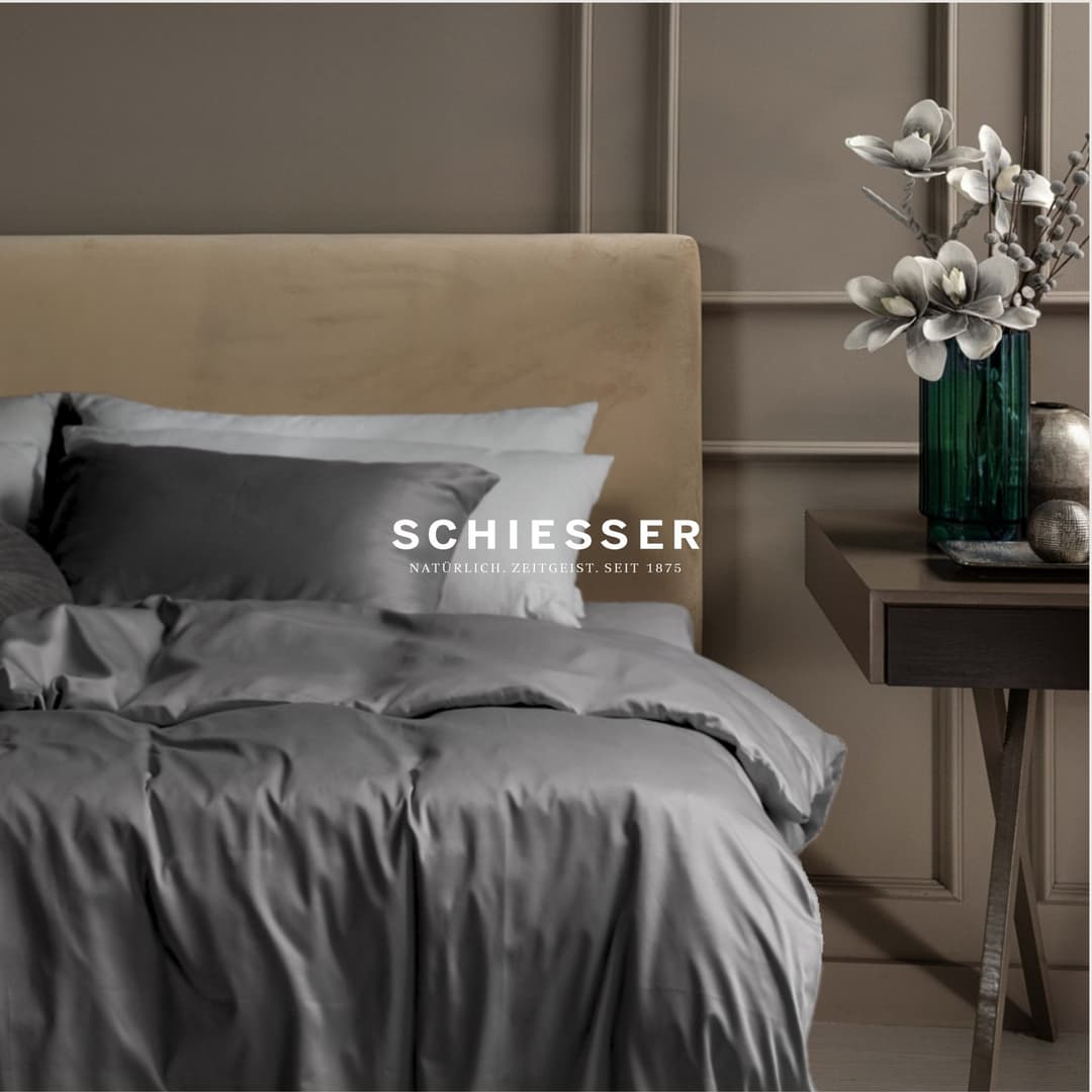 Schiesser Kissenhülle Ella | Grau