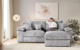 Home affaire Ecksofa Soft&Cosy XL L-Form | Grau
