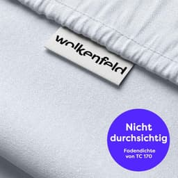 Wolkenfeld Bettwäsche Renforcé | Weiß