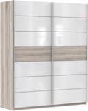 FORTE Schwebetürenschrank Rondino | Weiß