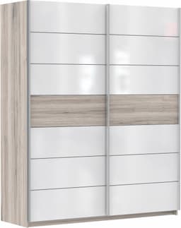 FORTE Schwebetürenschrank Rondino | Weiß