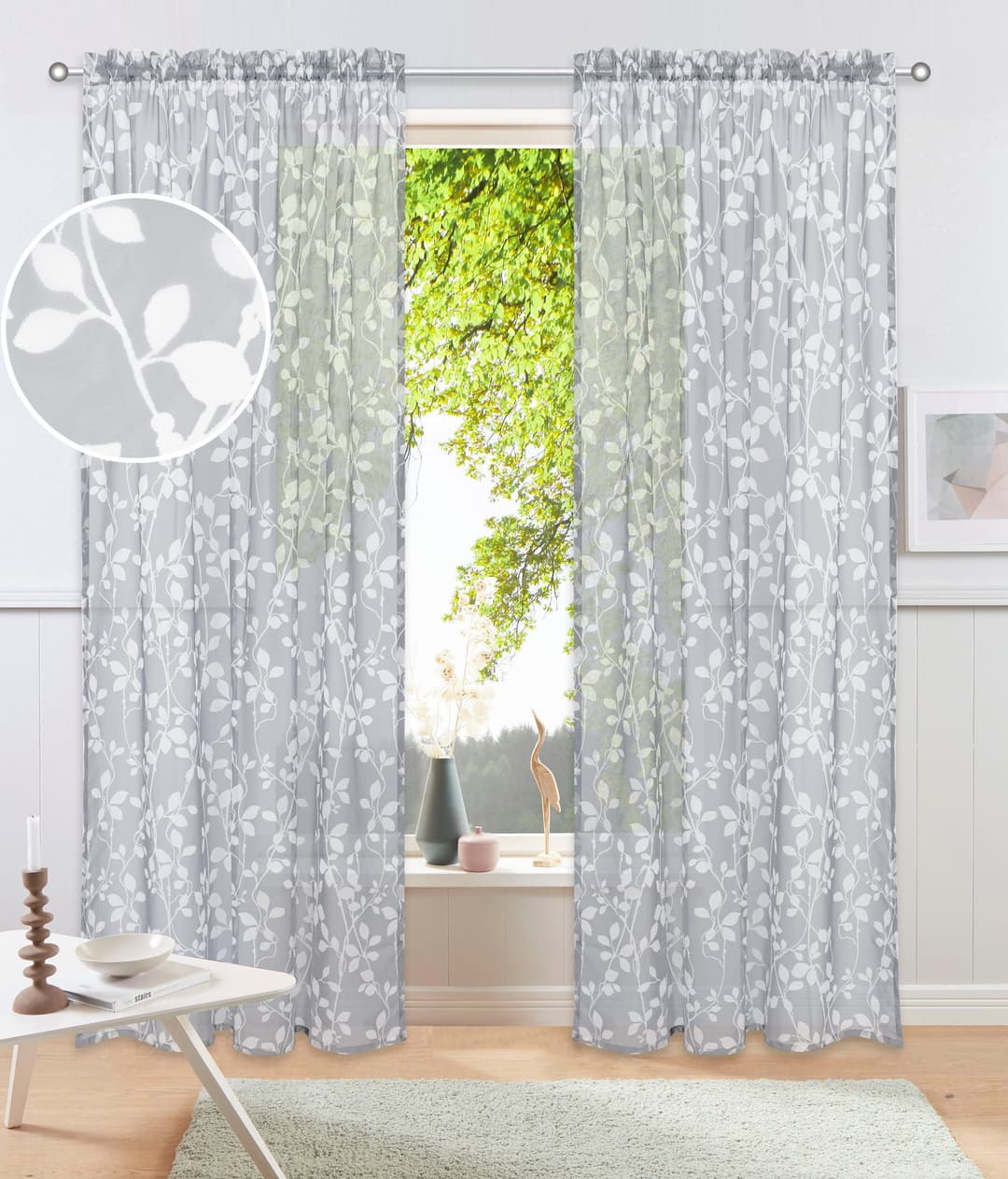 OTTO home Gardine Issoire | Grau
