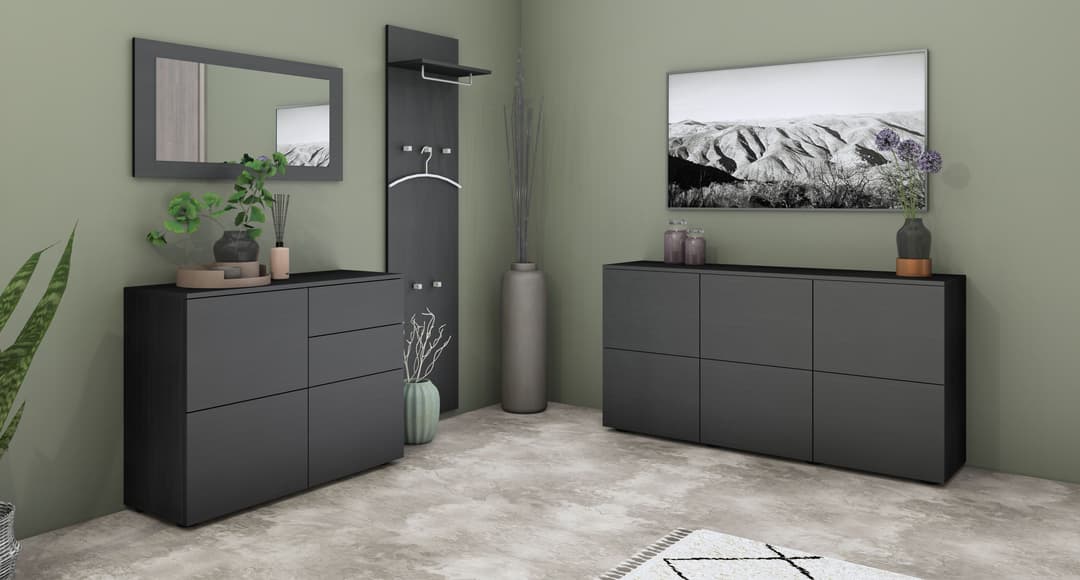 borchardt Möbel Sideboard Rova | Schwarz
