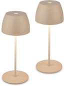 Briloner Leuchten Tischleuchte 2er Set | Beige