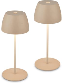 Briloner Leuchten Tischleuchte 2er Set | Beige
