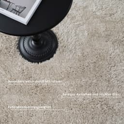 OTTO home Hochflor-Teppich Micro Shaggy | Beige