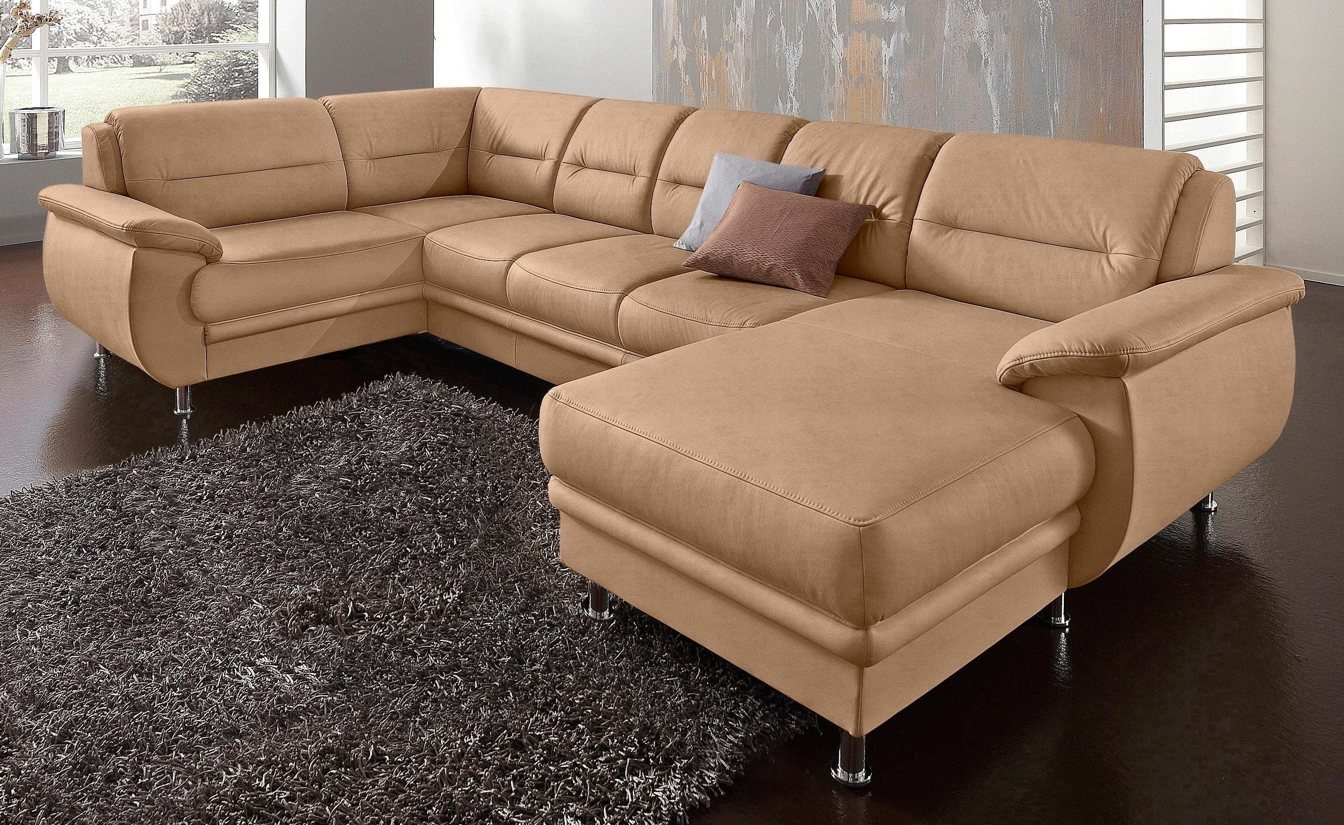 sit&more Wohnlandschaft Mailand U-Form | Beige