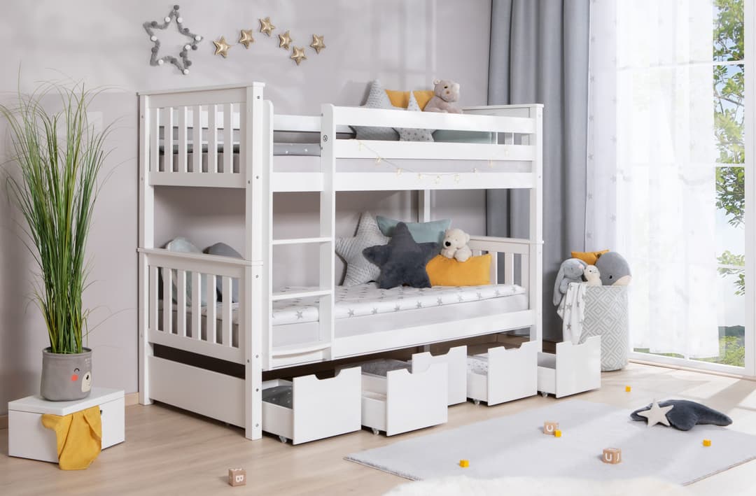 Ticaa Etagenbett Sammy | Weiß