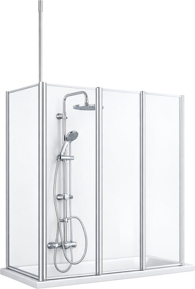 welltime Badewannenaufsatz Summer | Silber