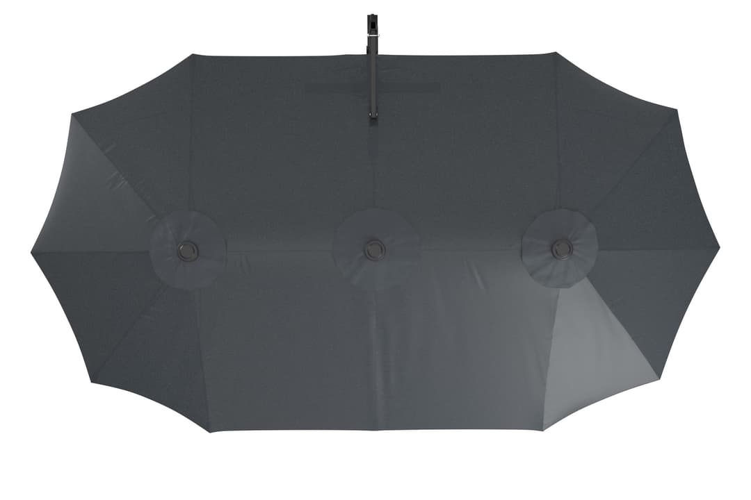 KONIFERA Ampelschirm Elba Twin | Grau
