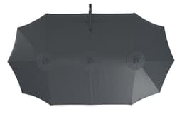 KONIFERA Ampelschirm Elba Twin | Grau