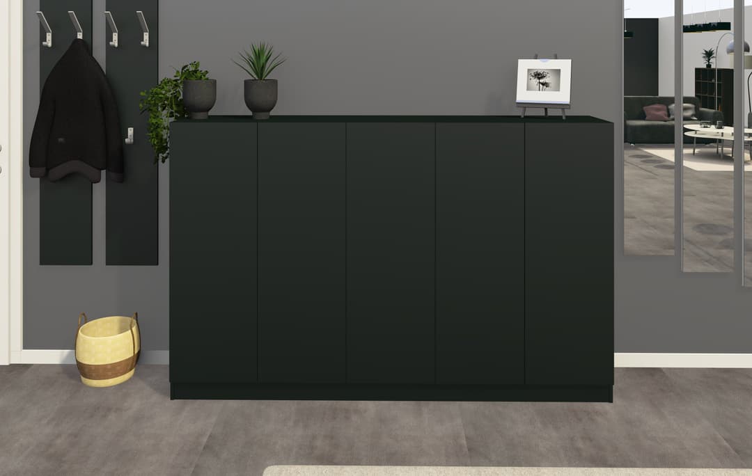 borchardt Möbel Schuhschrank Vaasa | Schwarz