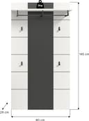 Home affaire Garderobenpaneel REHAT | Grau 5