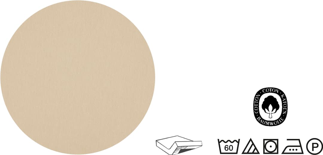 Castell Spannbettlaken Jersey | Beige