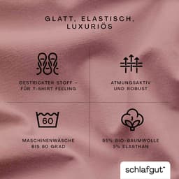 Schlafgut Spannbettlaken PREMIUM Mako-Zwirn-Jersey | Lila