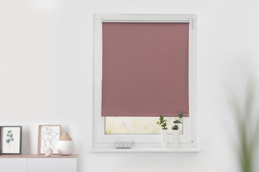 Verdunkelungsrollo Klemmfix | Rosa
