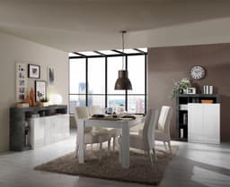 Home affaire Highboard Hamburg | Weiß