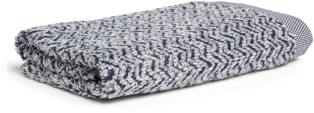 Möve Duschtuch Brooklyn Fischgrat | Blau