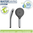 WENKO Handbrause Watersaving | Grau 4