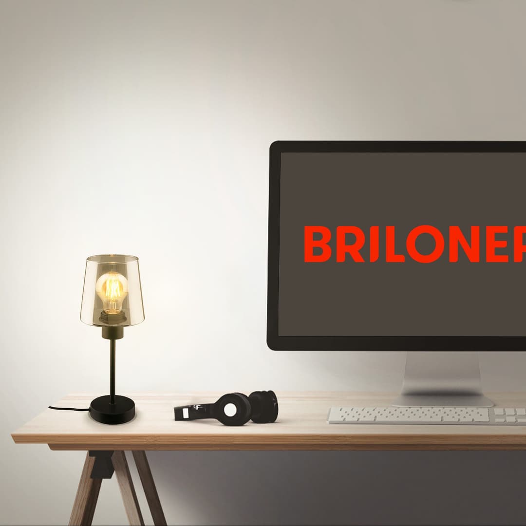 Briloner Leuchten Tischleuchte FUMI | Schwarz