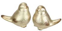 I.GE.A. Dekofigur Vogel aus Keramik | Gold