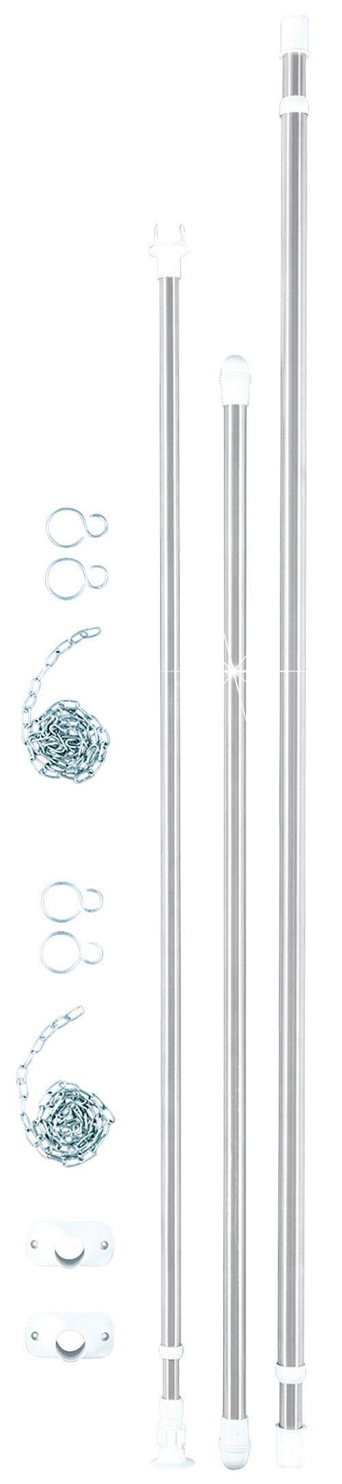 Wenko Teleskopregal Garderobe | Silber