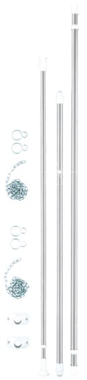 Wenko Teleskopregal Garderobe | Silber 4