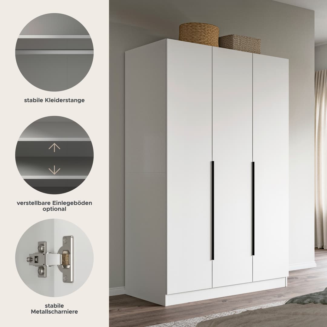 Home affaire Kleiderschrank Skarde | Weiß