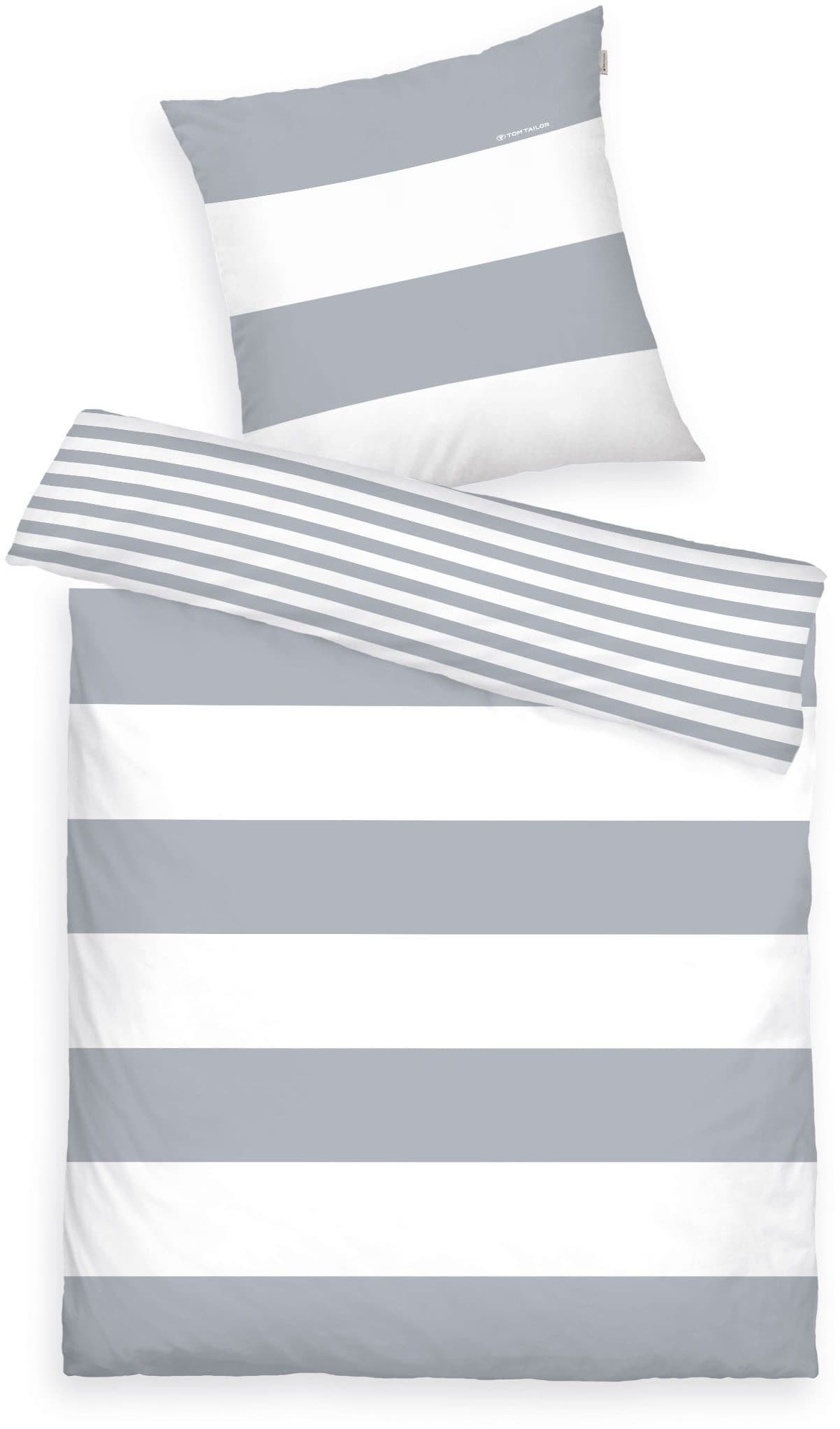 TOM TAILOR HOME Wendebettwäsche SIENA | Grau