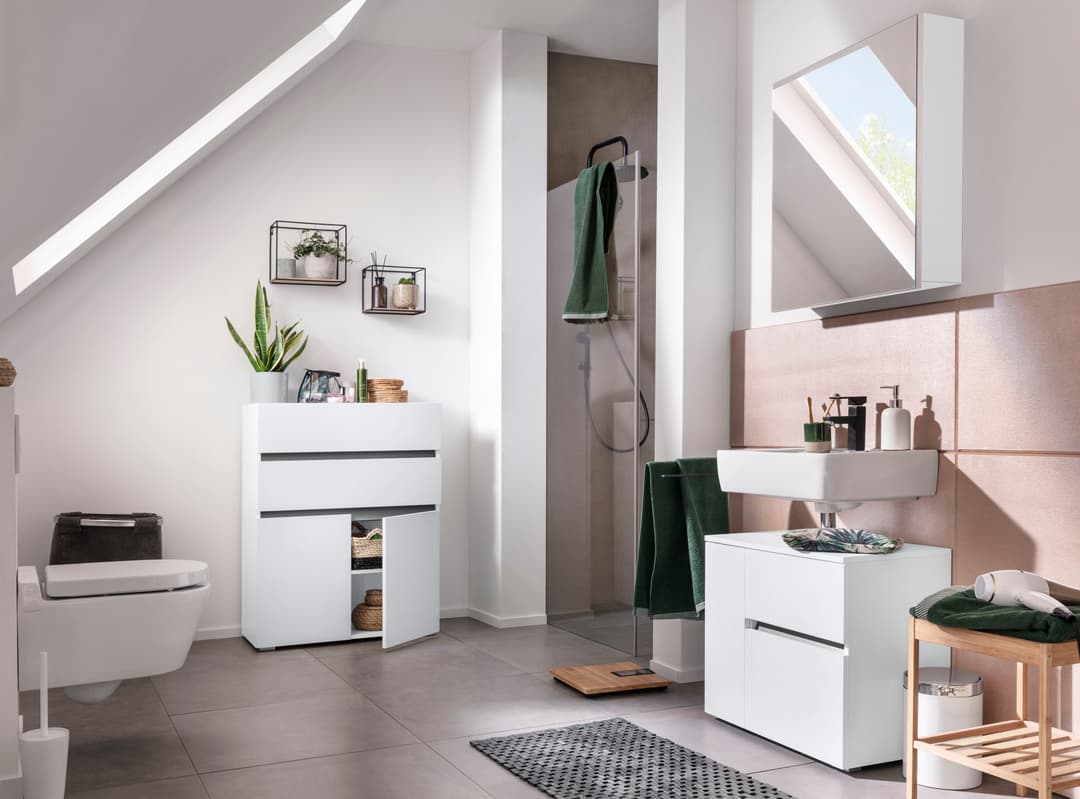 Home affaire Waschbeckenunterschrank Wisla | Weiß
