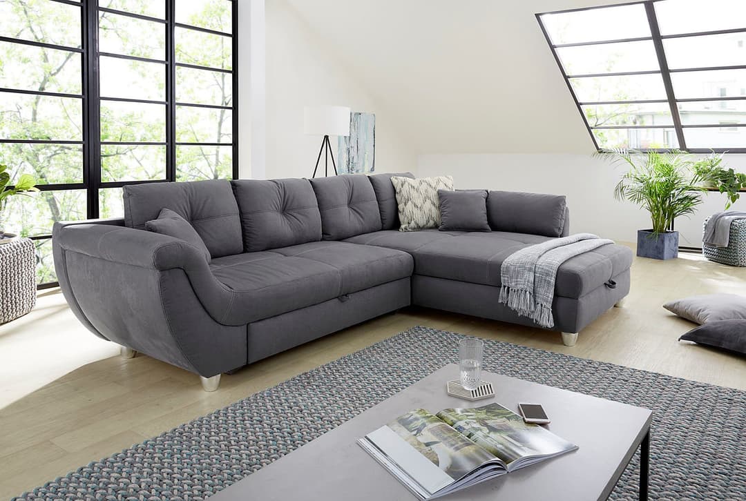 Jockenhöfer Gruppe Ecksofa Maranello | Grau