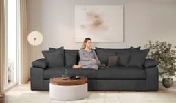 Home affaire Big-Sofa Soft&Cosy XL | Schwarz