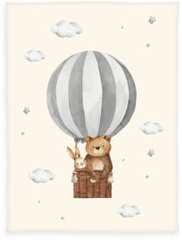 babybest® Kuscheldecke Ballonfahrt | Beige