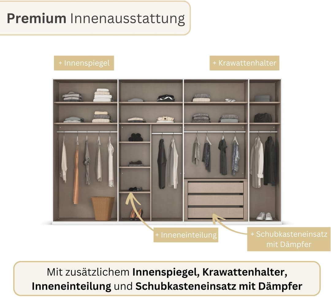rauch Kleiderschrank MONTCLAR | Weiß