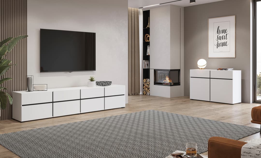 OTTO home Lowboard Cross | Weiß