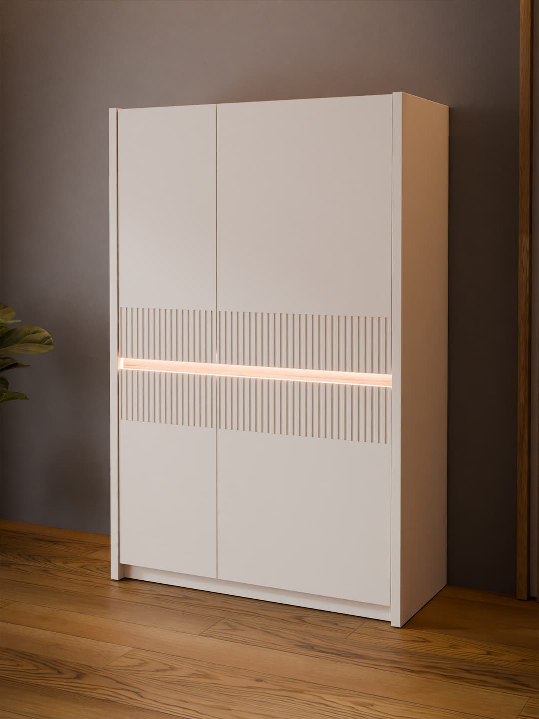 FORTE Oak Squere Highboard | Holztöne