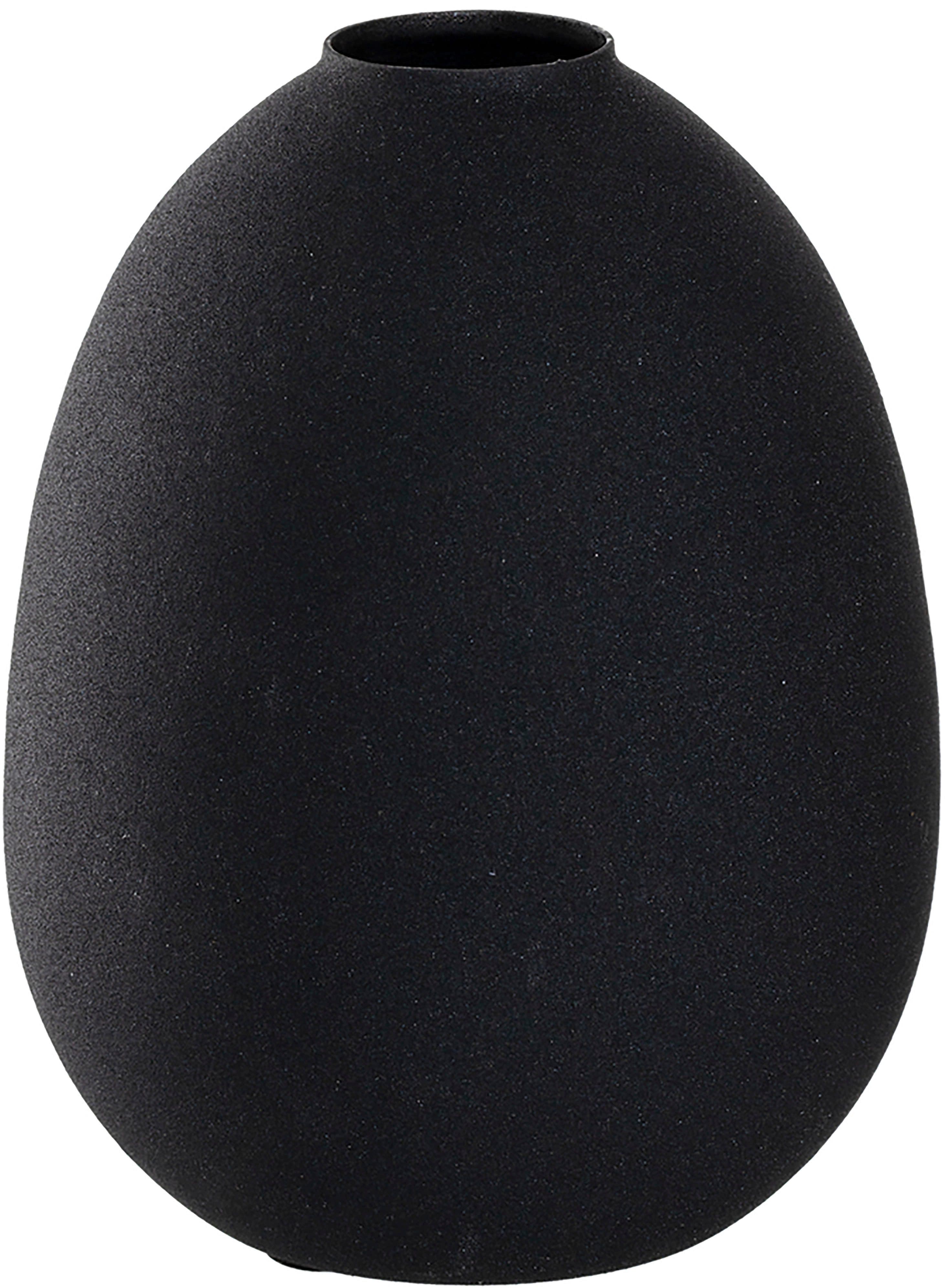 LEONARDO Dekovase CASOLARE 16,4 cm schwarz Metall | Schwarz