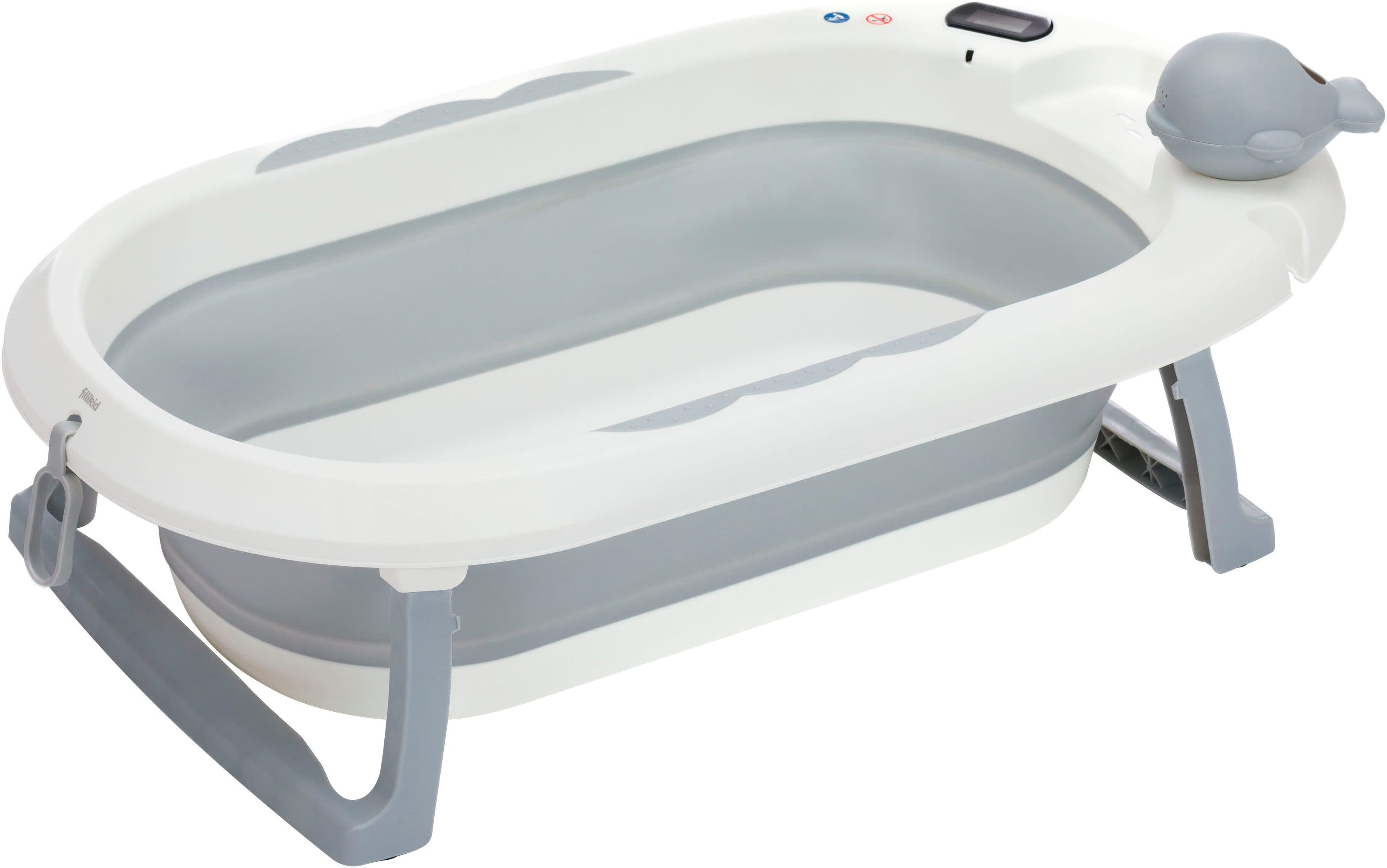 Fillikid Babybadewanne Beluga | Grau