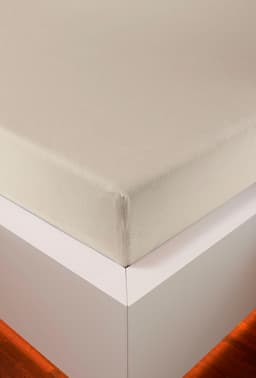 bellana Spannbettlaken Jersey Aqua | Beige